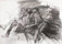 1985<br />33 x 23 inches<br />Charcoal on paper